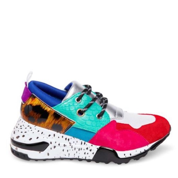 ❌FOUND❌  Steve Madden Sneakers Rainbow Size 8.5 - Picture 1 of 2